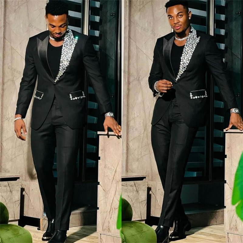 Men Formal Wear Wedding Guest - بلورات الرسمية الرجال البدلة مجموعة 2