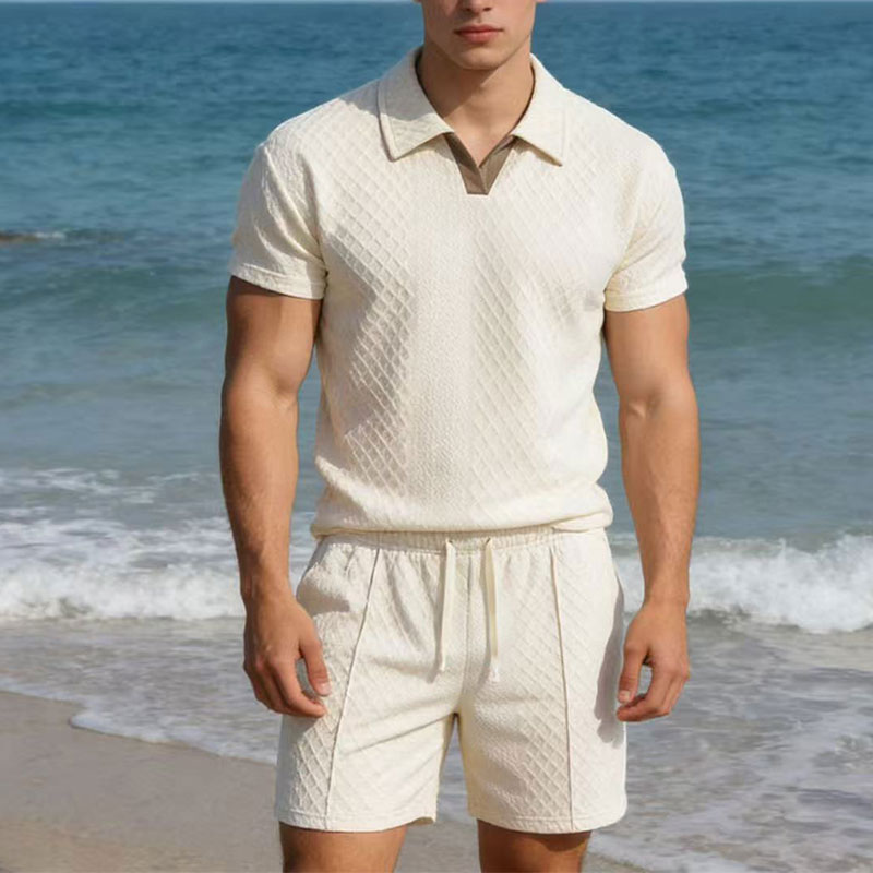 Slim Fit Suit Set - طقم رجالي صيفي 2026 بوزن 100