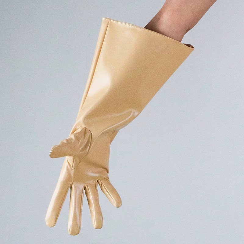 قفازات طويلة من الجلد الصناعي  - مراجعة Formal Glove Leather وسعره