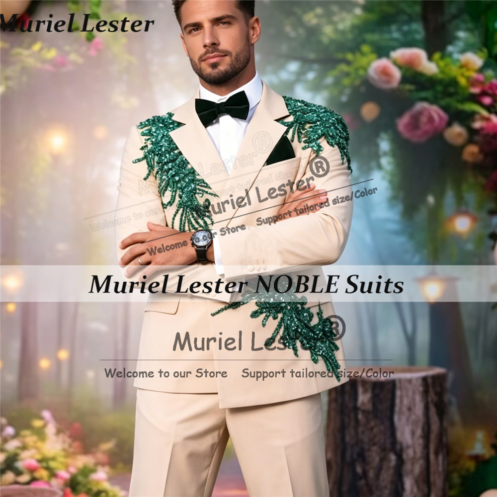 بدلة رجالية مخصصة مزينة بالخرز - مراجعة Unique Men'S Formal Wear وسعره