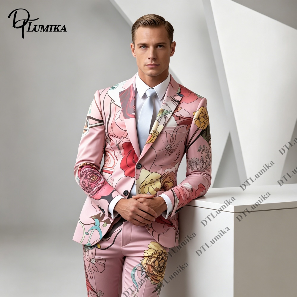 طقم بدلة رجالي من قطعتين من DT - مراجعة Men Formal Wear Photoshoot وسعره