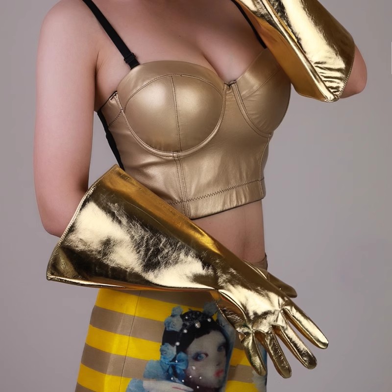 قفازات نسائية طويلة من الجلد ا - مراجعة Formal Glove Leather وسعره