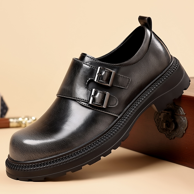 الرجعية البني الرجال الجلود عا - مراجعة Men Formal Wear Brown وسعره