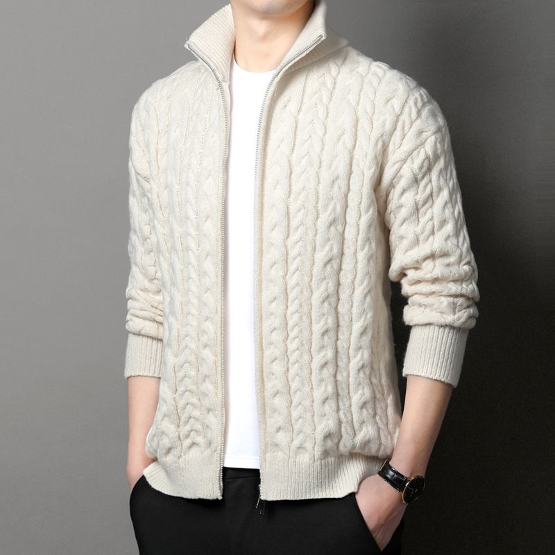 جاكيت كارديجان رجالي محبوك بيا - مراجعة Men Formal Wear Coat وسعره
