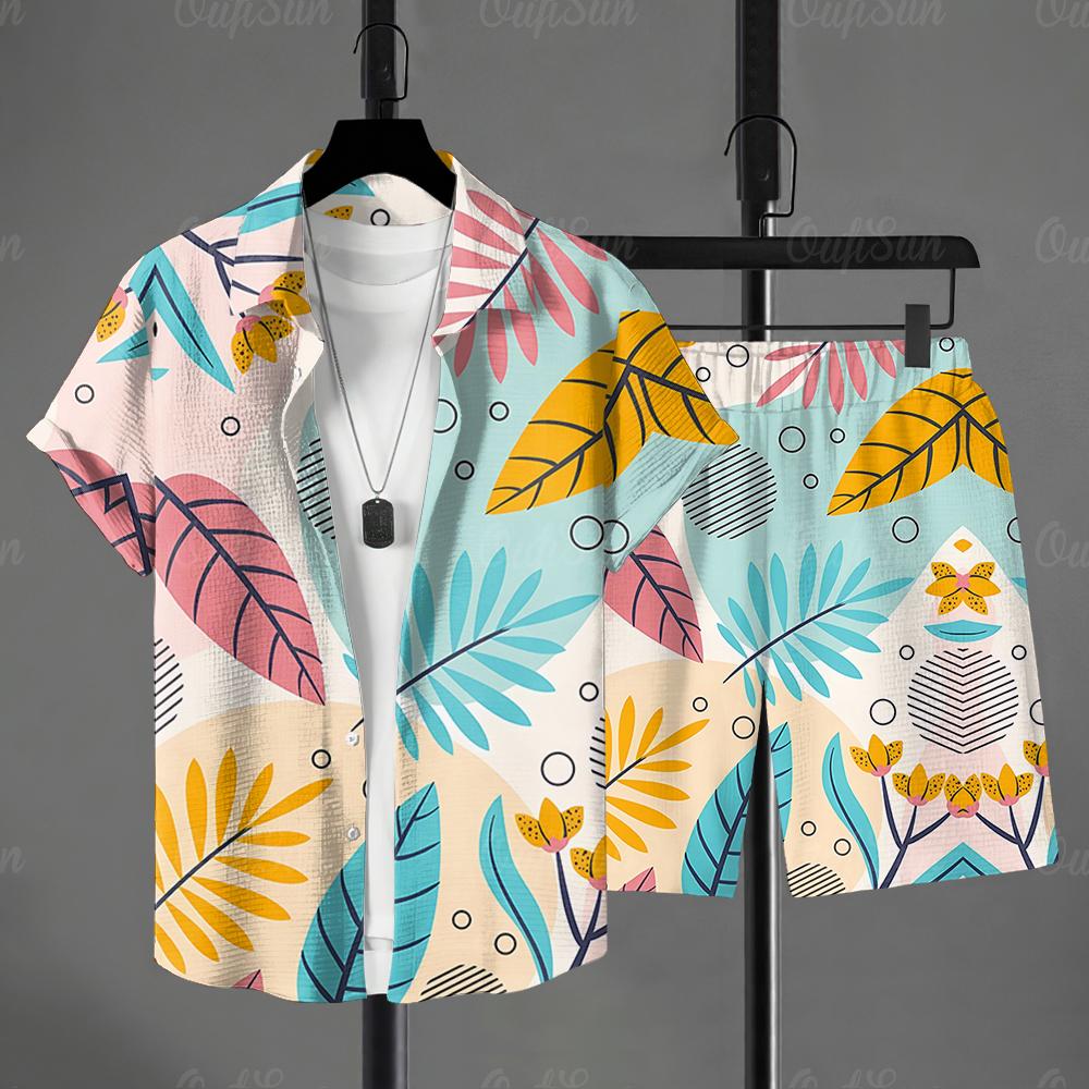 قميص هاواي صيفي نمط الرجال قصي - مراجعة Men'S Formal Beach Wear وسعره
