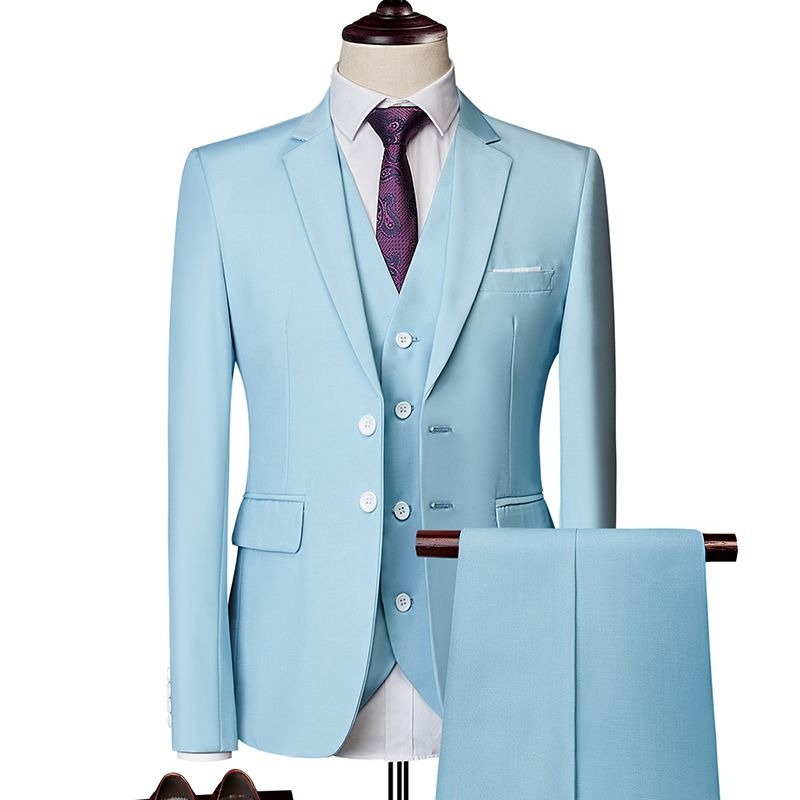 بدلة رجالية أنيقة على الطراز ا - مراجعة Men Formal Wear Wedding Guest وسعره