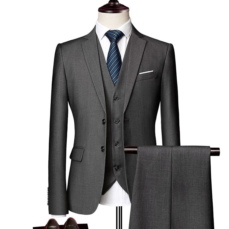 بدلة رجالية أنيقة على الطراز ا - مراجعة Men Formal Wear Wedding Guest وسعره