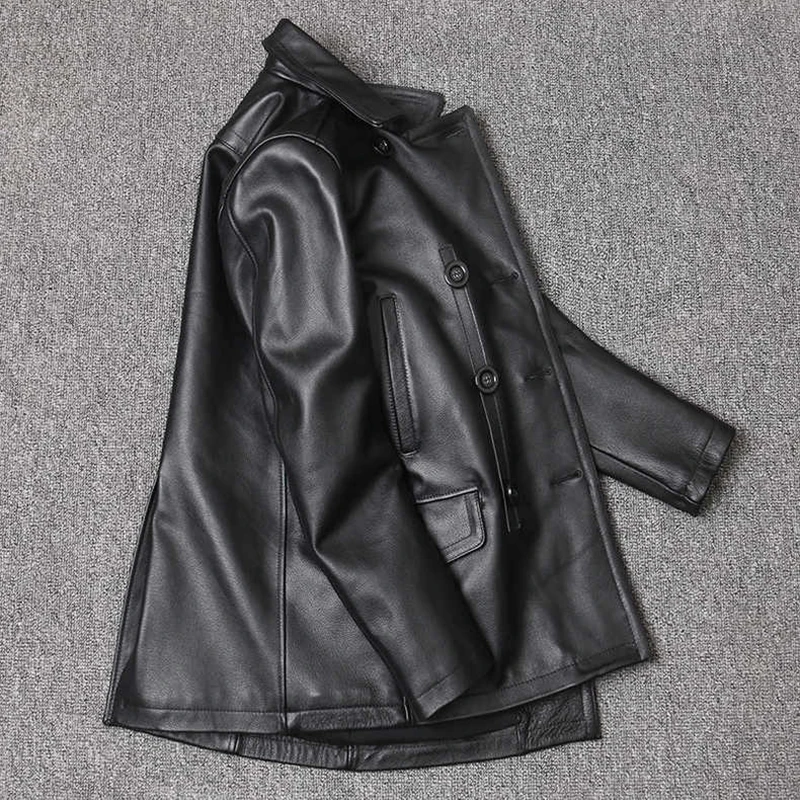 جاكيت رجالي من الجلد الطبيعي ب - مراجعة Men Formal Wear Coat وسعره
