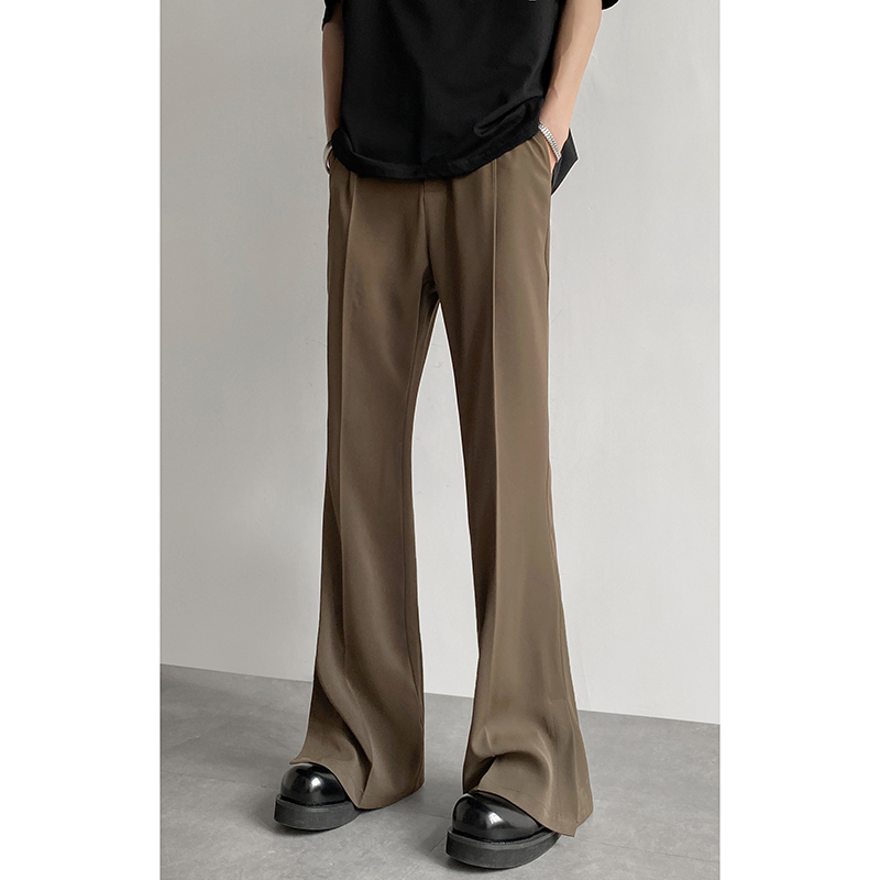 سراويل فضفاضة غير رسمية واسعة  - مراجعة Men Formal Wear Brown وسعره