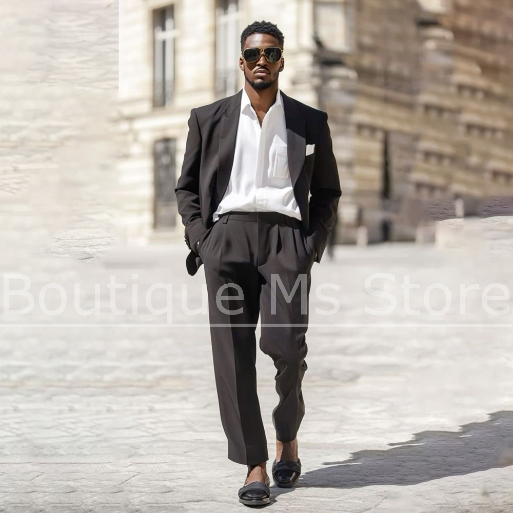 بدلة رجالية بنية داكنة من قطعت - مراجعة Men Formal Wear Brown وسعره