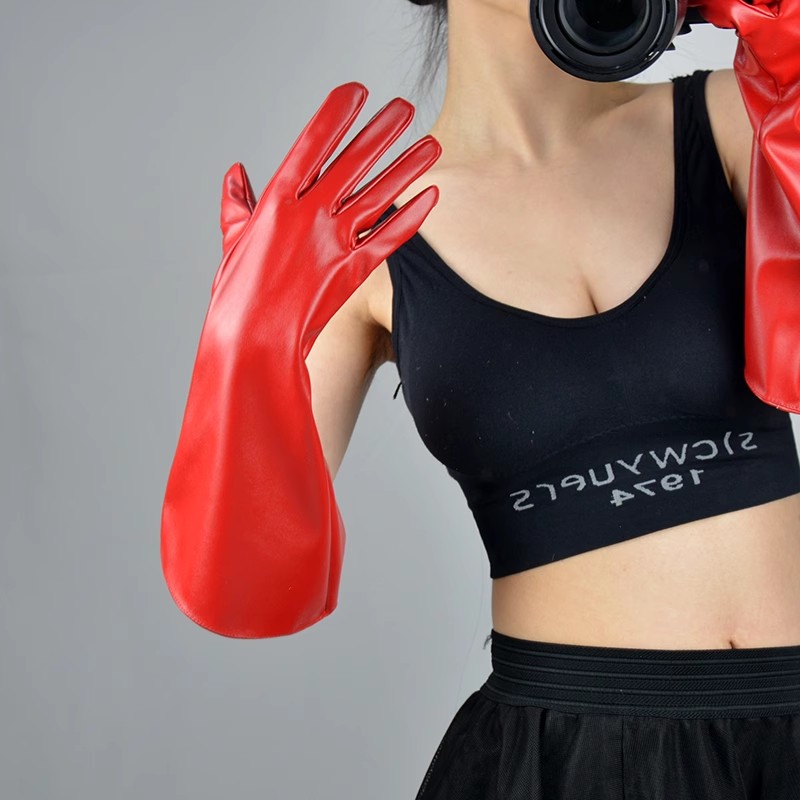 قفازات نسائية طويلة بأكمام واس - مراجعة Formal Glove Leather وسعره