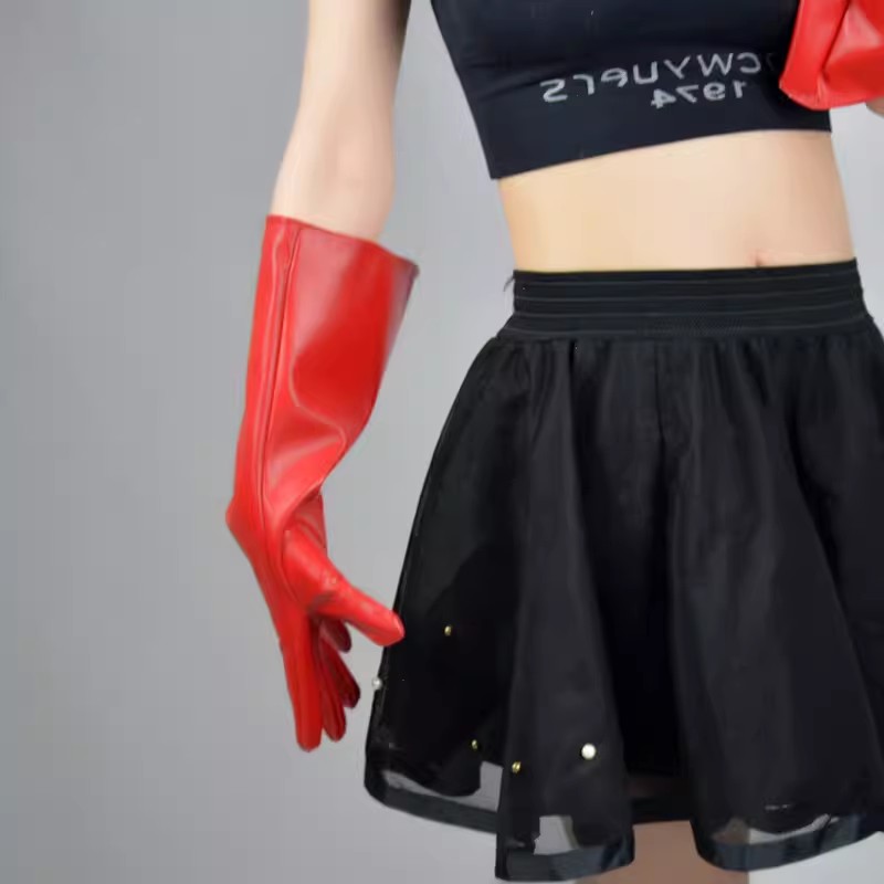 قفازات نسائية طويلة بأكمام واس - مراجعة Formal Glove Leather وسعره