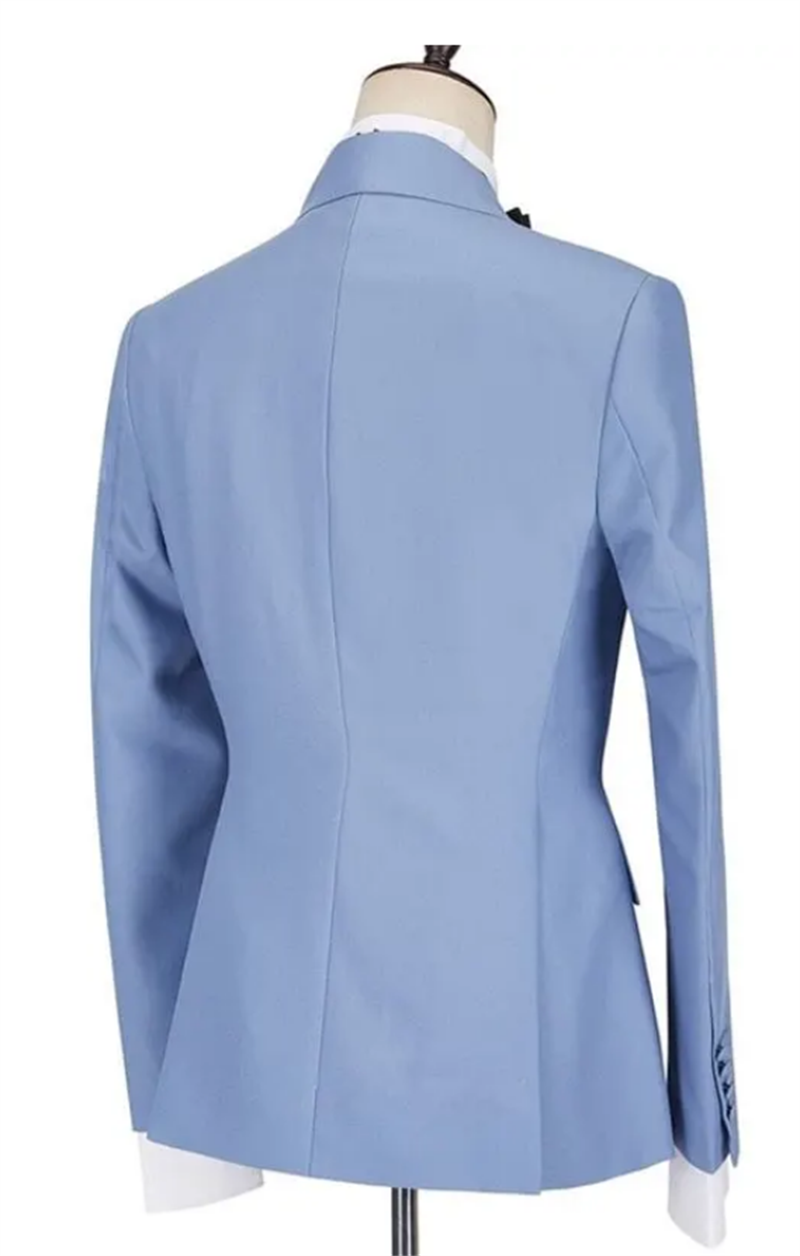 بدلة رجالية زرقاء للخريف مكونة - مراجعة Men Formal Wear Purple وسعره