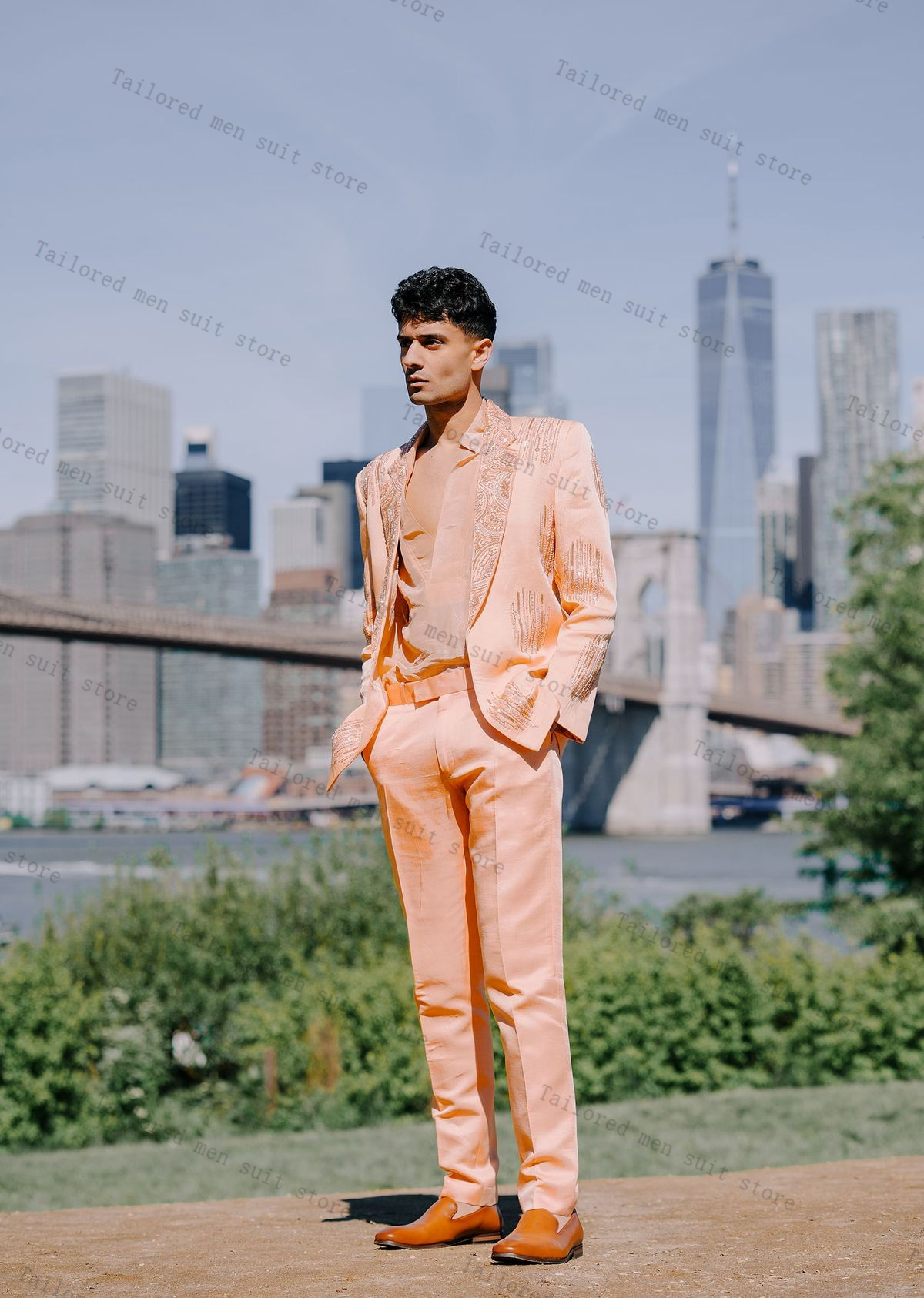 الفاخرة بلورات الرجال الدعاوى  - مراجعة Men Formal Wear Wedding Guest وسعره