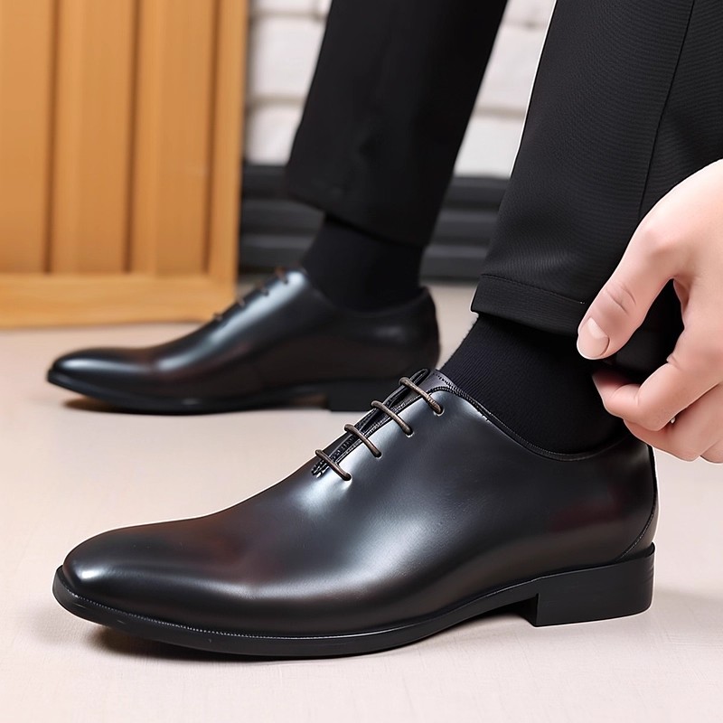مصمم جلد طبيعي رجالي بالجملة أ - مراجعة Men Formal Wear Brown وسعره