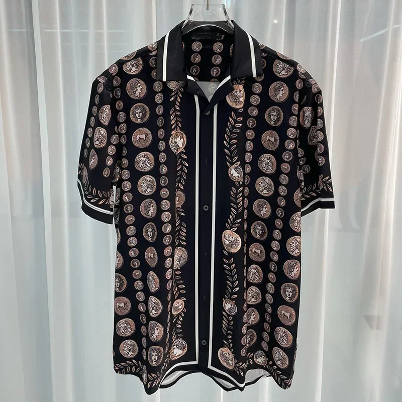 طقم قميص رجالي فاخر بنمط عتيق  - مراجعة Men'S Formal Beach Wear وسعره